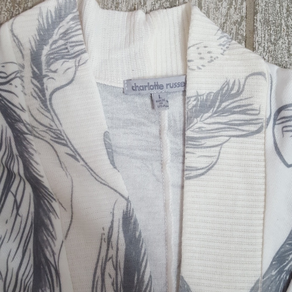 Feather Print Sweater - Picture 3 of 4